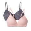 Par de brasier para niña talla 38 marca Wonder Nation