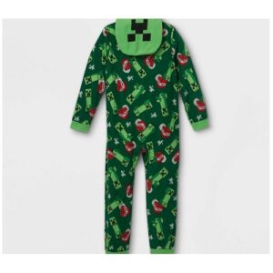 Pijama mameluco con diseno de creeper para nino talla XS marca Minecraft Segunda que Barato
