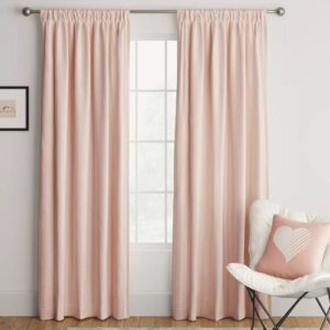 Par de paneles de cortina térmica rosa de 63" x 42" marca Room Essentials™