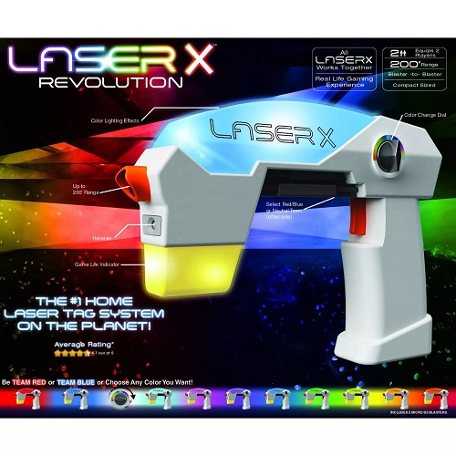 Juego de pistolas laser para dos jugadores marca Laser X Revolution - Imagen 2