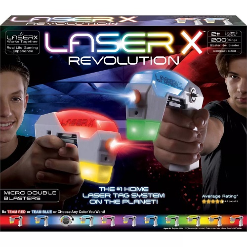 Juego de pistolas laser para dos jugadores marca Laser X Revolution