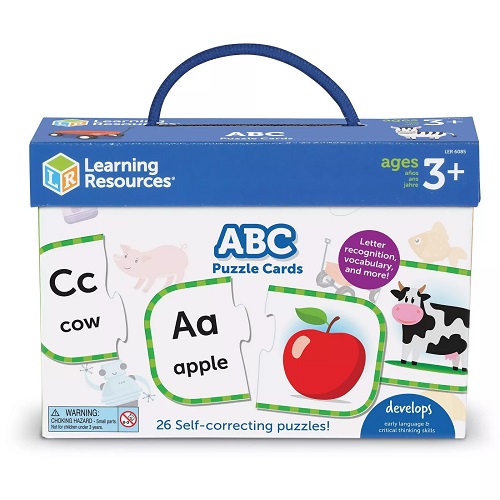 Tarjetas de rompecabezas ABC marca Learning Resources