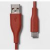 Cable redondo de USB-A a USB-C de 6ft marca Heyday