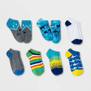 Paquete de 7 pares de calcetines con diseño de peces para niño talla M marca Cat & Jack