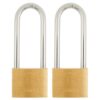 Paquete de 2 candados de arco largo marca Brinks