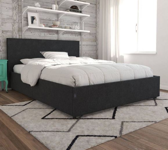 Base de cama tamaño matrimonial con cajones de almacenamiento marca Novogratz - Imagen 3