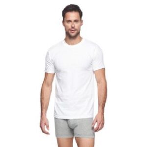 Alternative view of Camiseta con cuello redondo para hombre, 6 unidades, color blanco marca Hanes premium