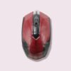 Mouse óptico cableado color rojo/negro