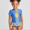 Rash Guards de una pieza de manga corta Lemon para niñas pequeñas marca Cat & Jack