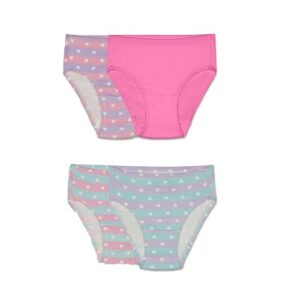 Pack de 4 Calzoncillos para niña pequeña talla 4T/5T marca Fruit of the Loom