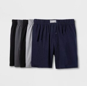 Paquete de 5 calzoncillos tipo bóxer para caballero talla L marca Goodfellow & Co