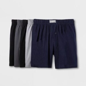 Paquete de 5 calzoncillos tipo bóxer para caballero talla L marca Goodfellow & Co