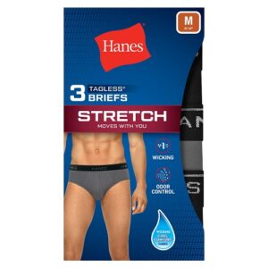 Calzoncillos surtidos elásticos para hombre, paquete de 3 Talla 3X marca Hanes