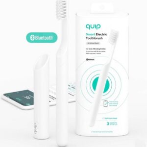 Kit de inicio de cepillo de dientes electrico de plastico marca Quip