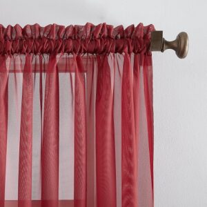 Alternative view of cortina de gasa transparente Marjorie marca Mainstays