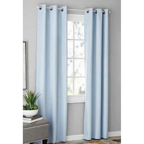 Cortinas blackout, juego de 2, 37" x 84", azul claro marca Mainstays