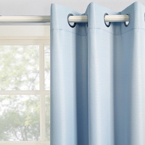 Cortinas blackout, juego de 2, 37" x 84", azul claro marca Mainstays - Imagen 3