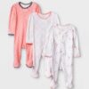 3 mamelucos para bebe de 0-3M marca Cloud Island
