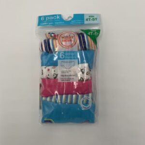 Alternative view of Ropa interior Hipster para niña, paquete de 6 talla 4T-5T marca Wonder Nation