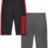Par de shorts para niños talla S 7-8 marca PUMA