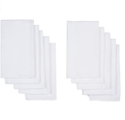 Paquete de 10 pañales de tela sin pliegues marca Gerber