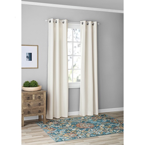 Blackout Cortinas, Juego de 2, 37" x 84", Blanco marca Mainstays