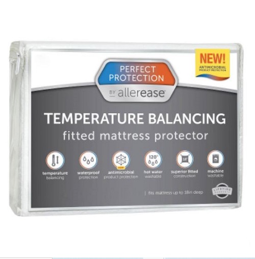 Cubrecolchón Queen Termorregulador Perfect Protection marca Allerease