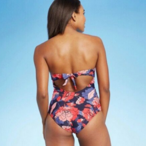 Alternative view of Traje de baño de una pieza con estampado floral sin tirantes para mujer, Talla L marca Kona Sol