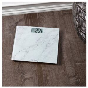 Alternative view of Bascula digital de cristal con diseño de marmol marca Taylor