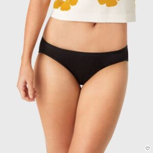 Paquete de 6 calzones tipo bikini para dama talla 9 marca Hanes