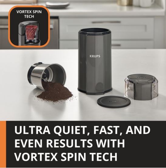 Molinillo de plástico para café y especias marca Krups - Imagen 2