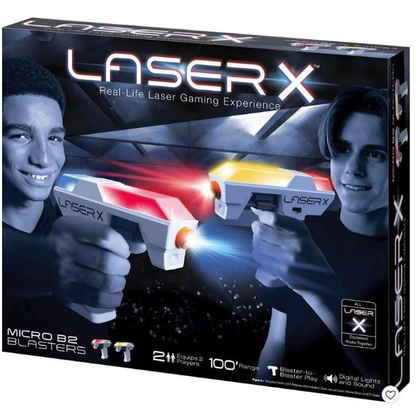 Juego de pistolas láser marca Laser X