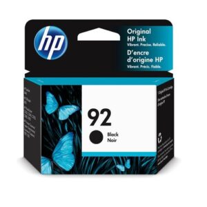 Cartucho de tinta 92 color negro marca HP
