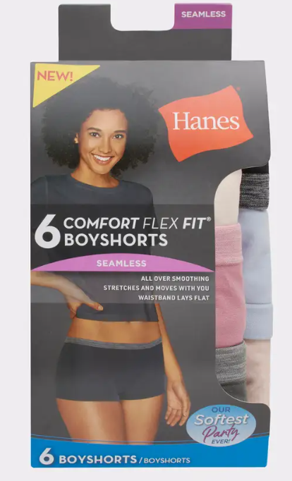 Calzones sin costuras para mujer paquete de 6 - Hanes Comfort Flex Fit - Imagen 2