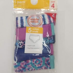Paquete de ropa interior para dama talla 4 marca Wonder nation
