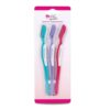 Paquete de 3 maquinillas de afeitar para dama marca Plum Beauty