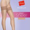 Medias hasta el muslo transparentes Hanes Premium para mujer