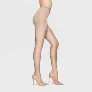 Pantimedias moldeadoras de cintura alta talla S marca Hanes