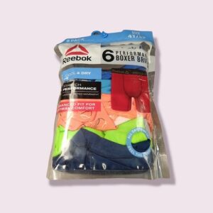 Paquete de 6 boxers para niño talla 4T/5T marca Reebok