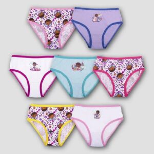 Paquete de 7 calzoncillos para niña talla 8 marca Doc McStuffins