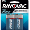 Rayovac Baterías de 9 V, batería alcalina de 9 voltios, 4 Unidades