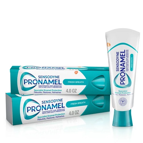 Paquete de 2 pastas dentales de 4oz marca Sensodyne
