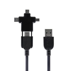 Alternative view of Cable universal USB con conectores USB-C, Micro-USB, Mini-USB y Mini-B, 3' marca onn