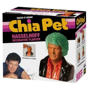 Alternative view of Planta decorativa de chia con diseño de David Hasselhoff marca Chia Pet