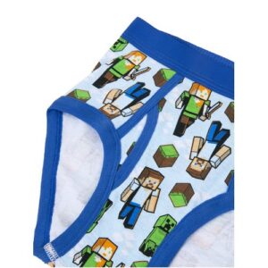 Alternative view of Paquete de 5 calzones con estampado de minecraft para niño talla 4 marca Mojang