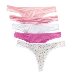 Paquete de 5 calzones corte tanga para dama talla L marca Secret Treasures