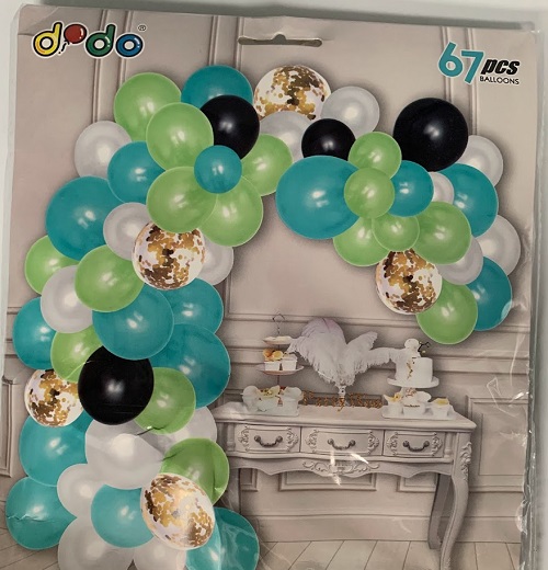 Set de arco de globos (67 piezas) marca dodo