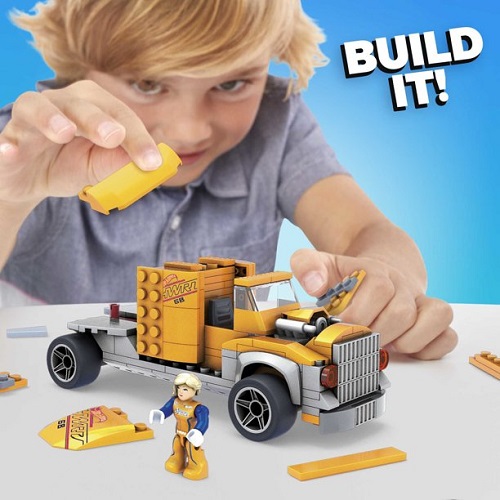 Juego de construcción Hot Wheels Twinduction Hauler marca Mega Construx - Imagen 3
