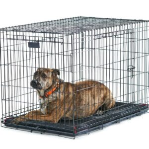 Jaula para perros plegable con dos puertas de 42 pulgadas marca Vibrant Life