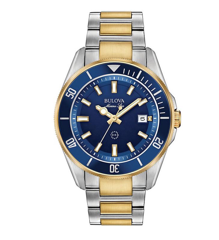 Reloj Bulova para hombre de acero inoxidable con estrella marina
